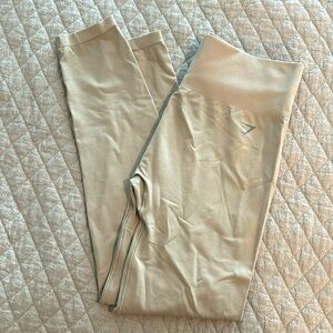 Gym shark leggings, size small, tan color